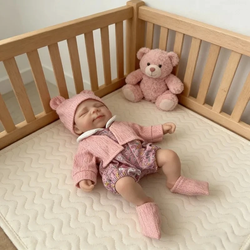 30cm  Reborn Cute Small Doll Pascale  with Rooted Eyelashes Mouth Can Open