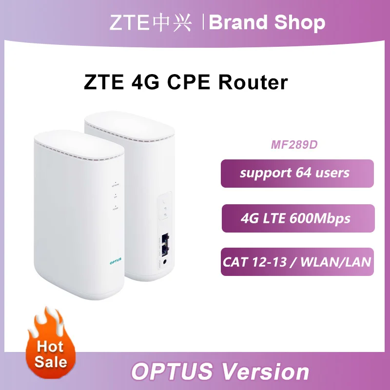 Nowe oryginalne ZTE odblokowane MF289D 4G LTE CAT12/13 domowe bezprzewodowe routery WIFI Hotsport Router