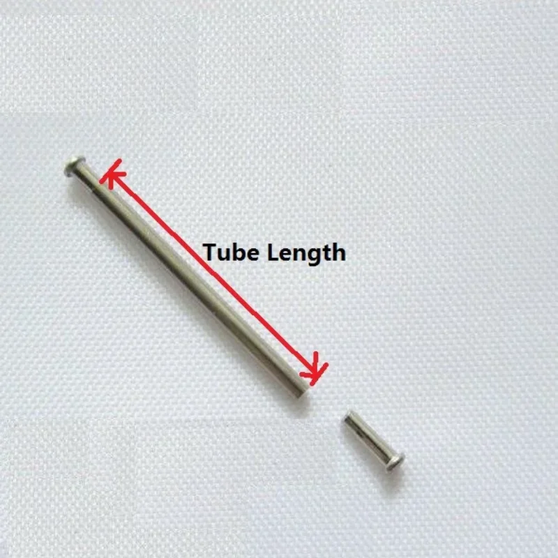 1.0mm Thick Tube with Friction Pin for Watch Bracelet Strap Buckle Clasp 8mm to 28mm T2479