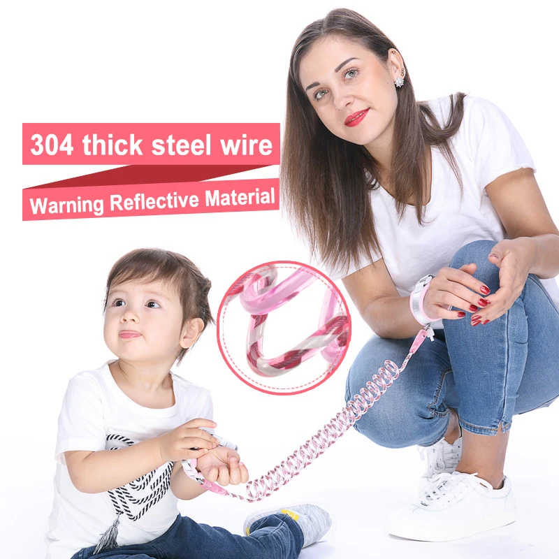 Anti Lost Wrist Link Toddler Leash Safety Harness for Baby Kid Strap Rope Outdoor Walking Hand Belt Anti-lost Luminous wristband