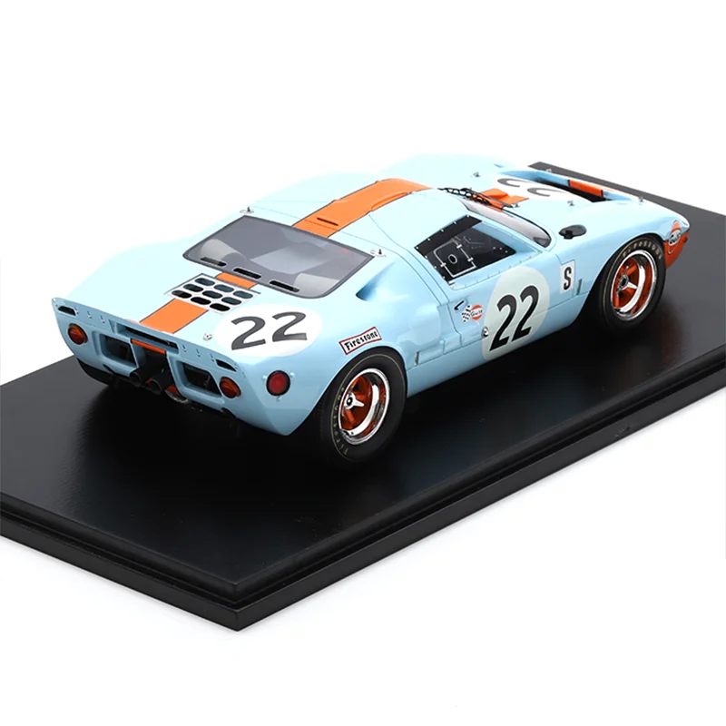 Nuevas existencias Spark 1:18 Ford Gt40 No. 22 campeón 12 horas Sebreing 1969 Figment resina miniatura modelo de coche fundido a presión juguetes personalizados regalos