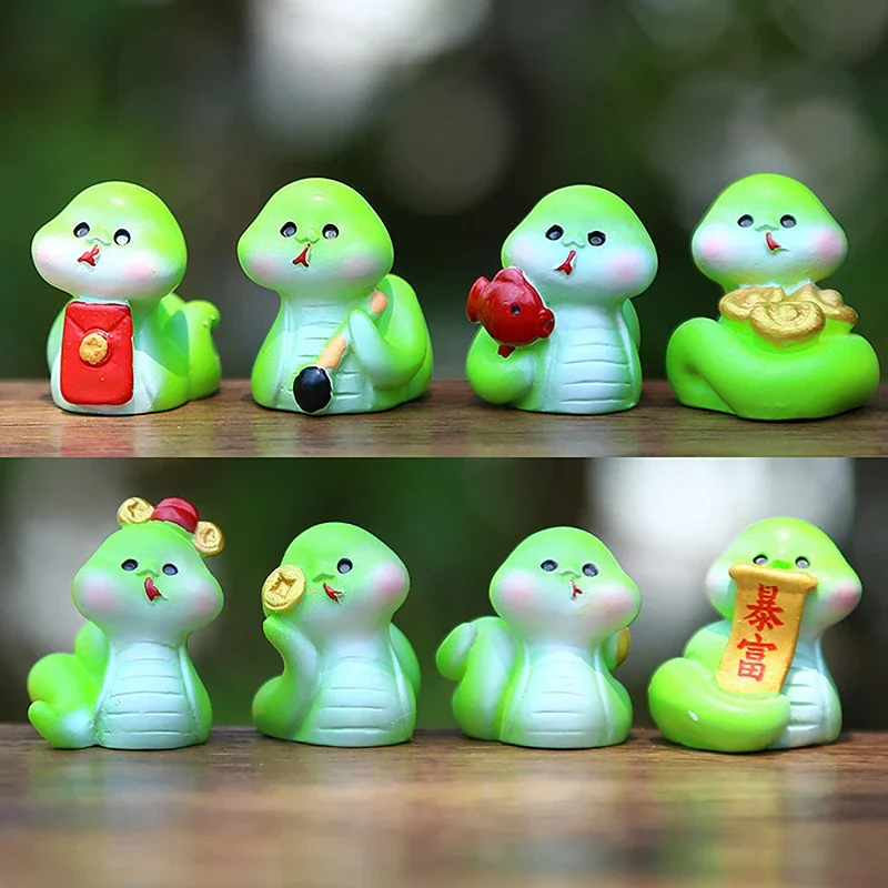 1pc New Year 2025 Decoration Snake Toy Desk Accessories Office Desktop Ornament Snake Toy For Kids Room Decor