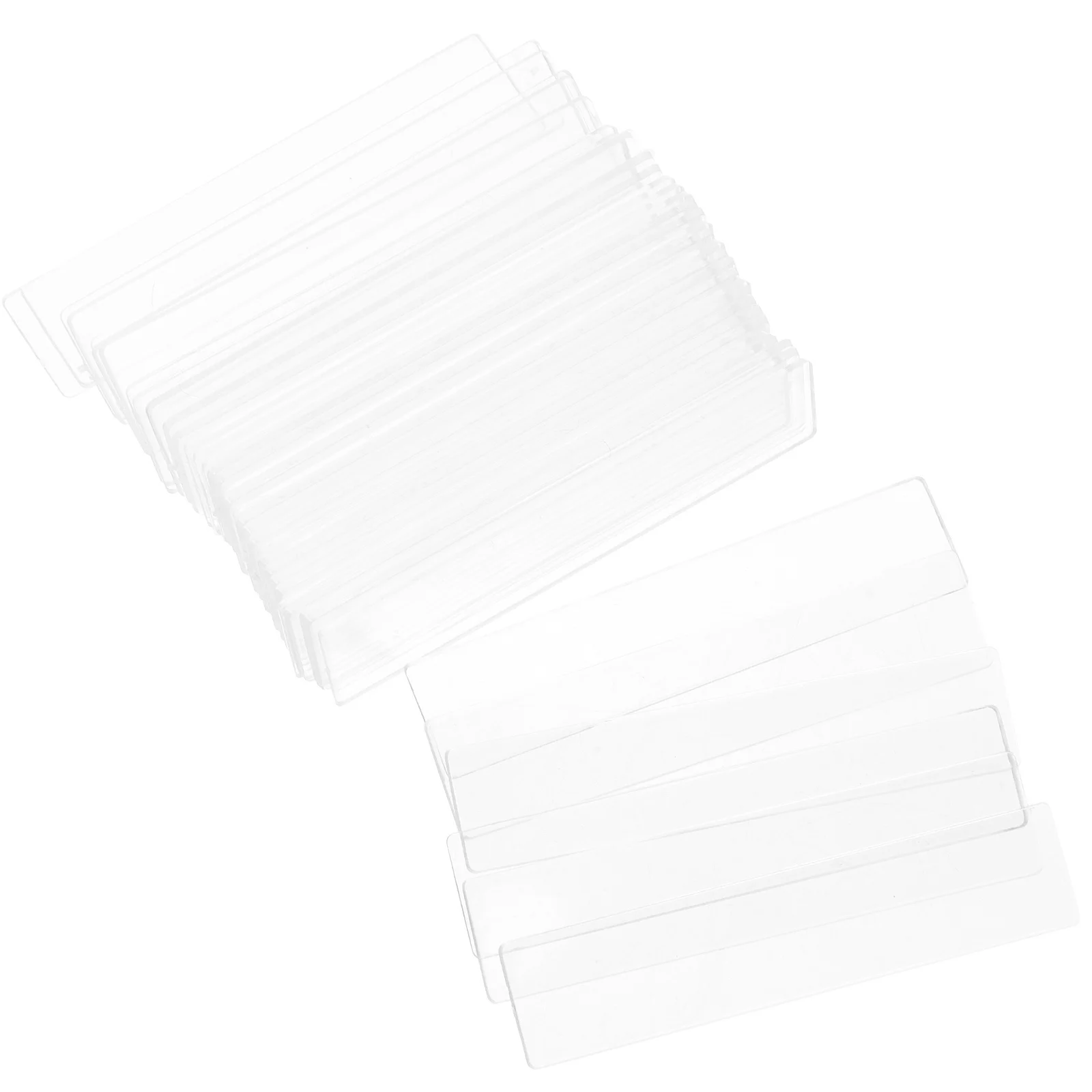 

150Pcs Acrylic Display Board Clear Manicure Display Strips for Nail Art Salon Supplies Finished Nail Piece Boards