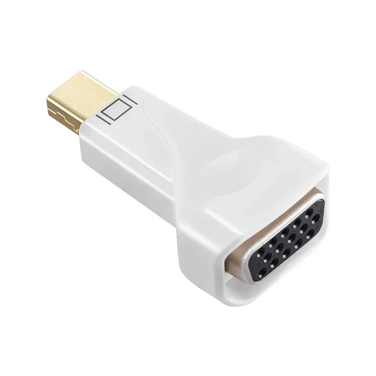 

Mini DisplayPort DP to VGA Adapter 1080P Thunderbolt Male to VGA Female Converter Connector