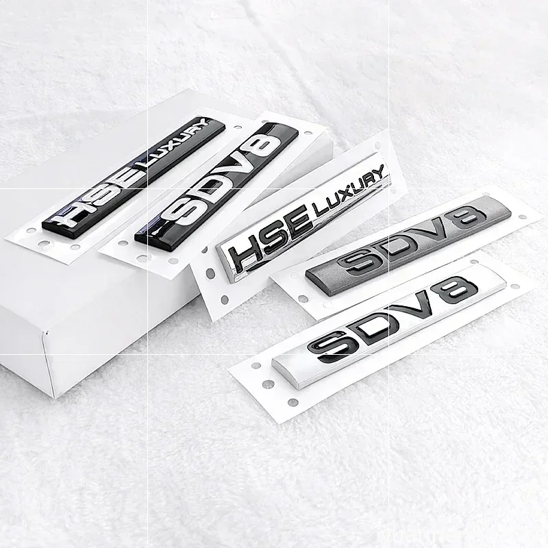 ABS Car Body Side Badge Sticker Trunk Emblem For Land Rover SDV6 SDV8 HSE Luxury Discovery Range Rover Defender refit parts