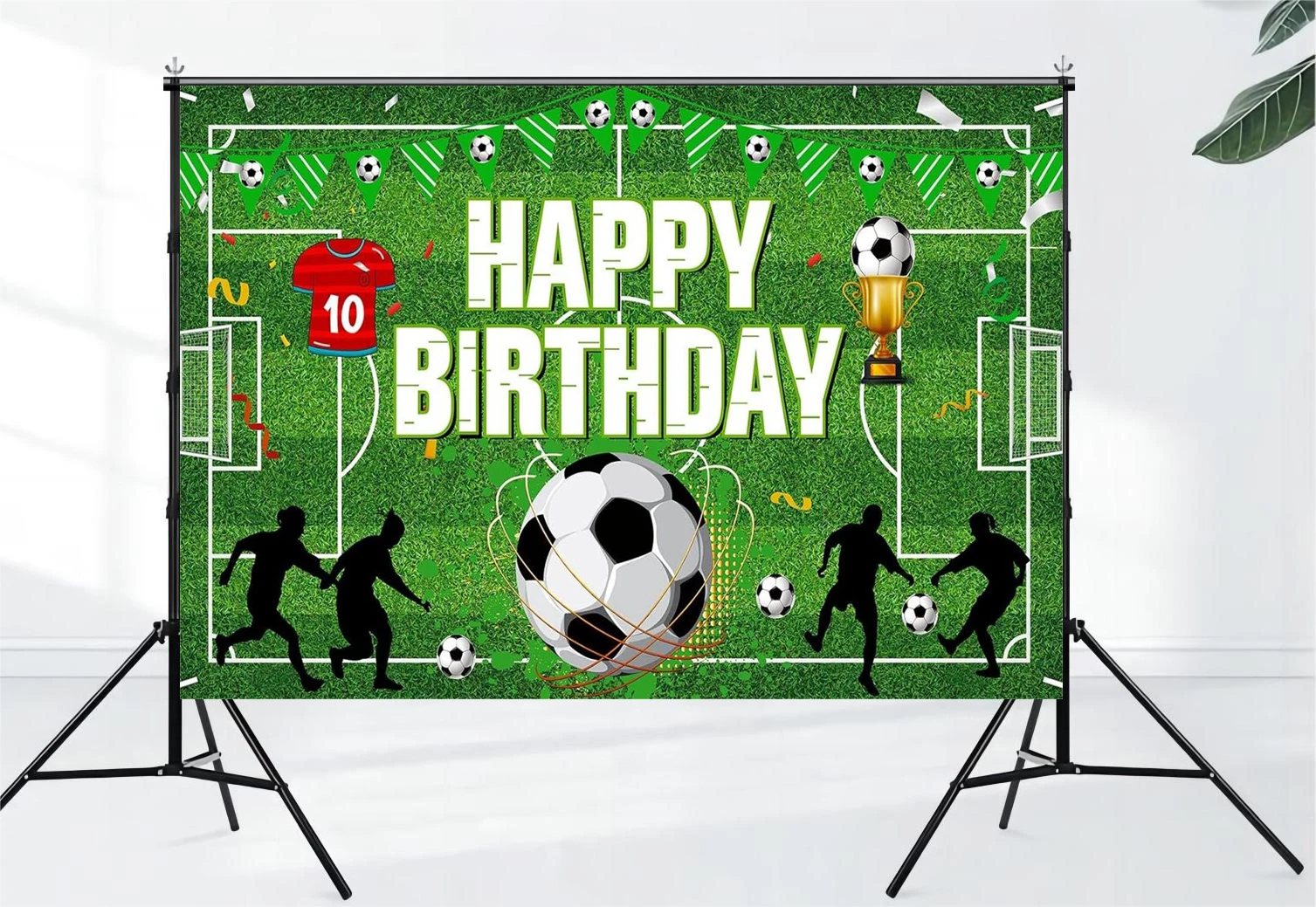 Football birthday party background banner, football themed birthday party decoration, photo booth props background