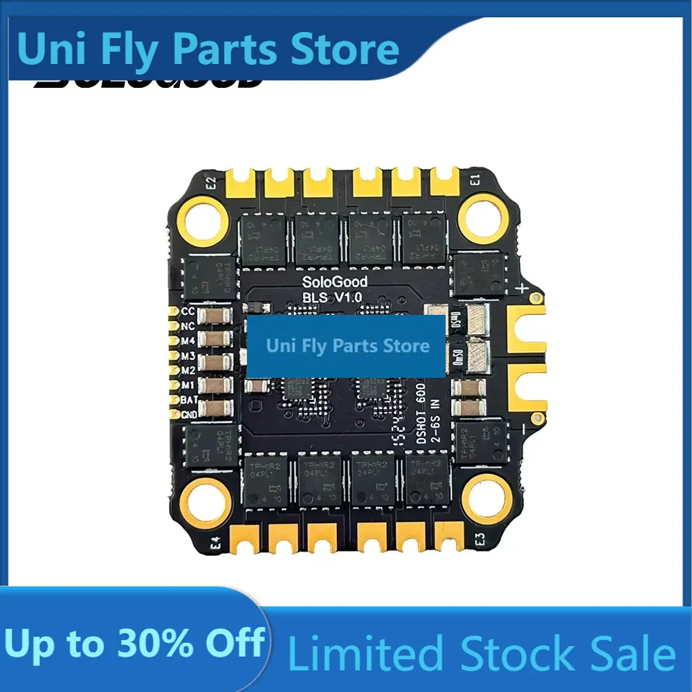 UniFly SoloGood F405 60A Stack / 55A Stack ICM42688P F405 FC 6S BLS 55A / BLS 60A / 8S BLS 80A 4in1 ESC 30.5X30.5mm 2-6S For FPV
