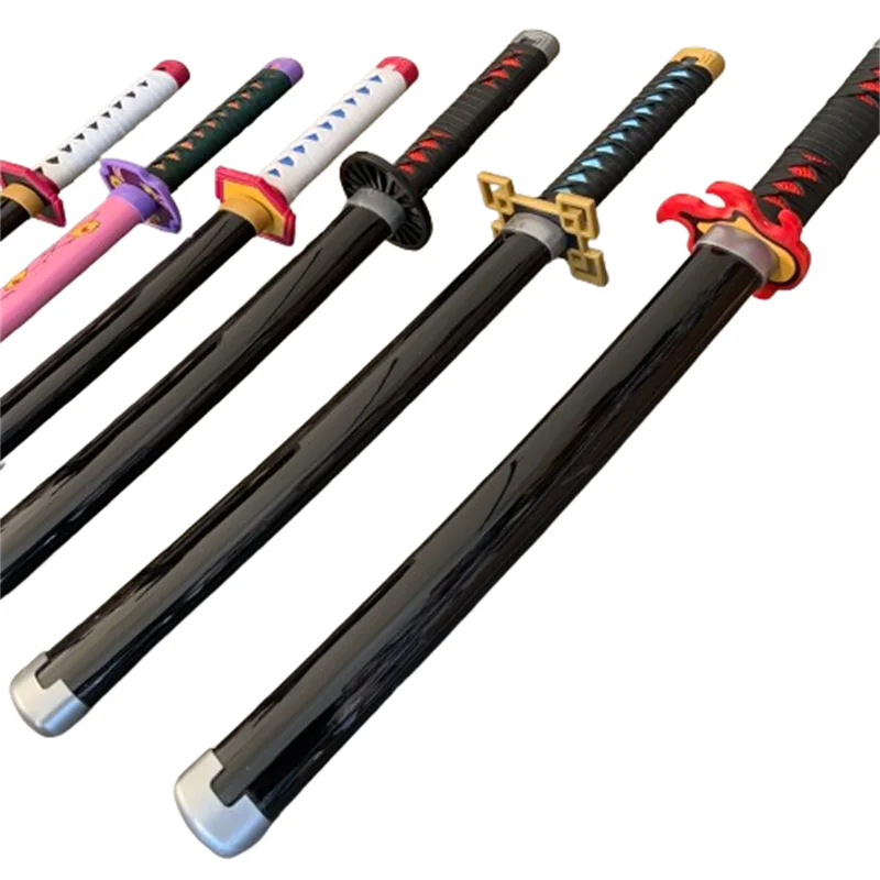 

Cosplay Kamado Tanjirou Bamboo 60cm Assembled Katana Sword Tokitou Muichirou 24inch Weapon Model