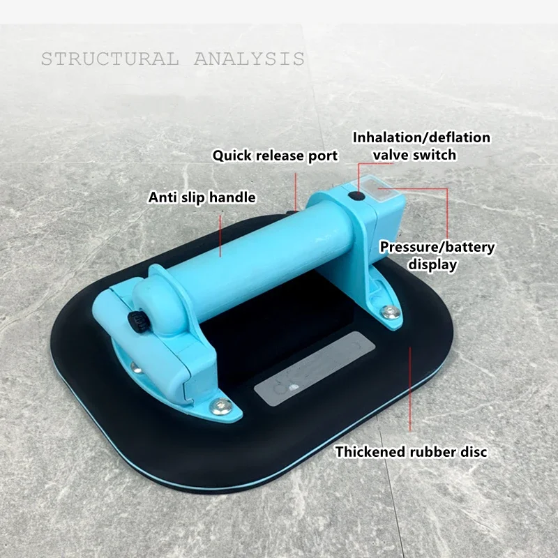 11-calowa kwadratowa elektryczna przyssawka próżniowa Mocne łożysko 5000 mAh Elektryczny podnośnik do płytek szklanych Instalacja przyssawki