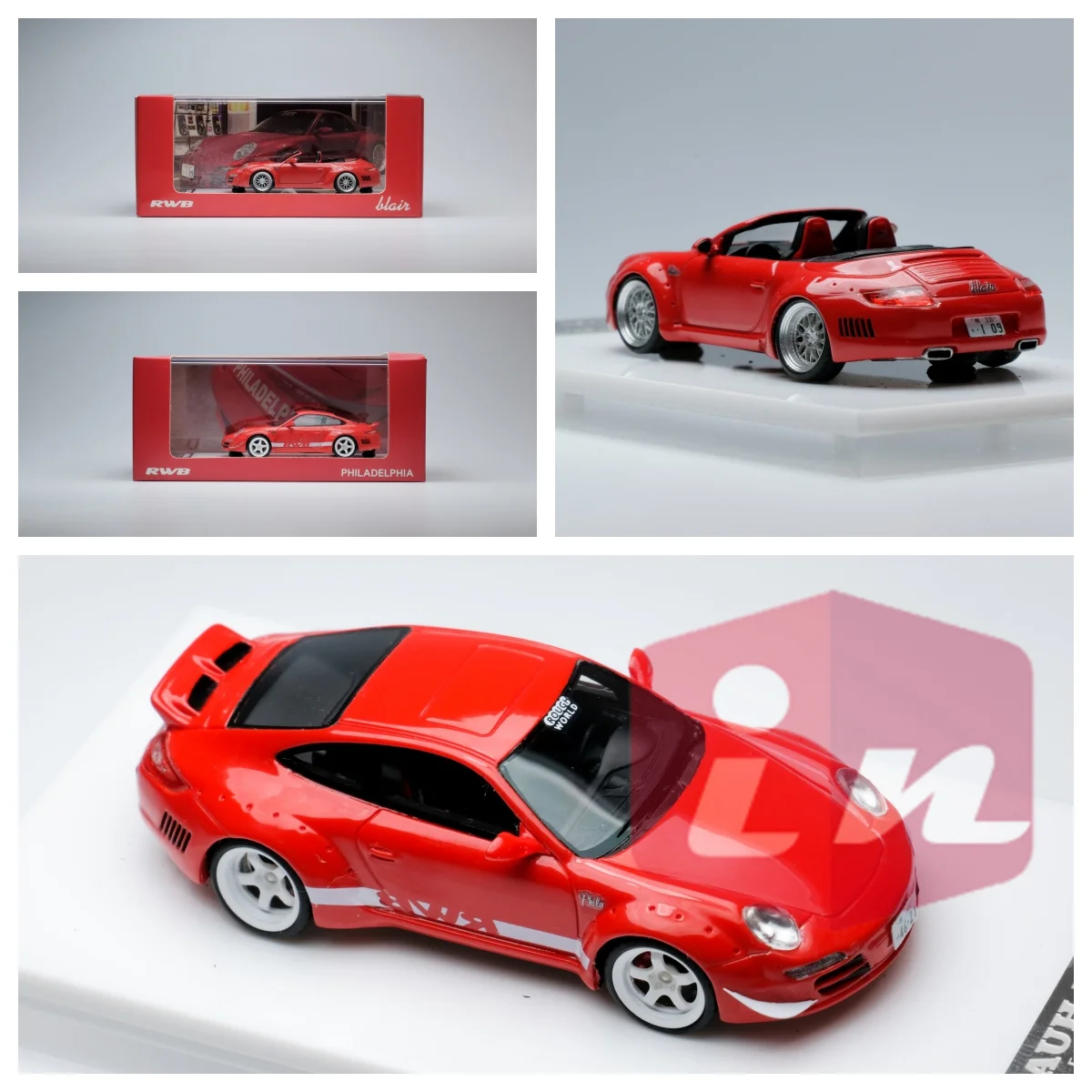 

RWB Aka Phila 2021 Red 1/64 Model Car Collection Limited Edition Hobby Toys Resin