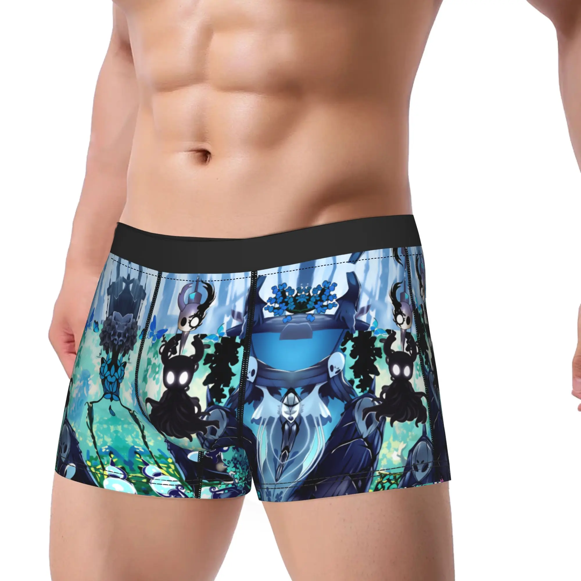 Hollow knigth  Underwear  Novelty Panties Custom Boxer Brief For Males 3D Pouch Plus Size Boxer Shorts