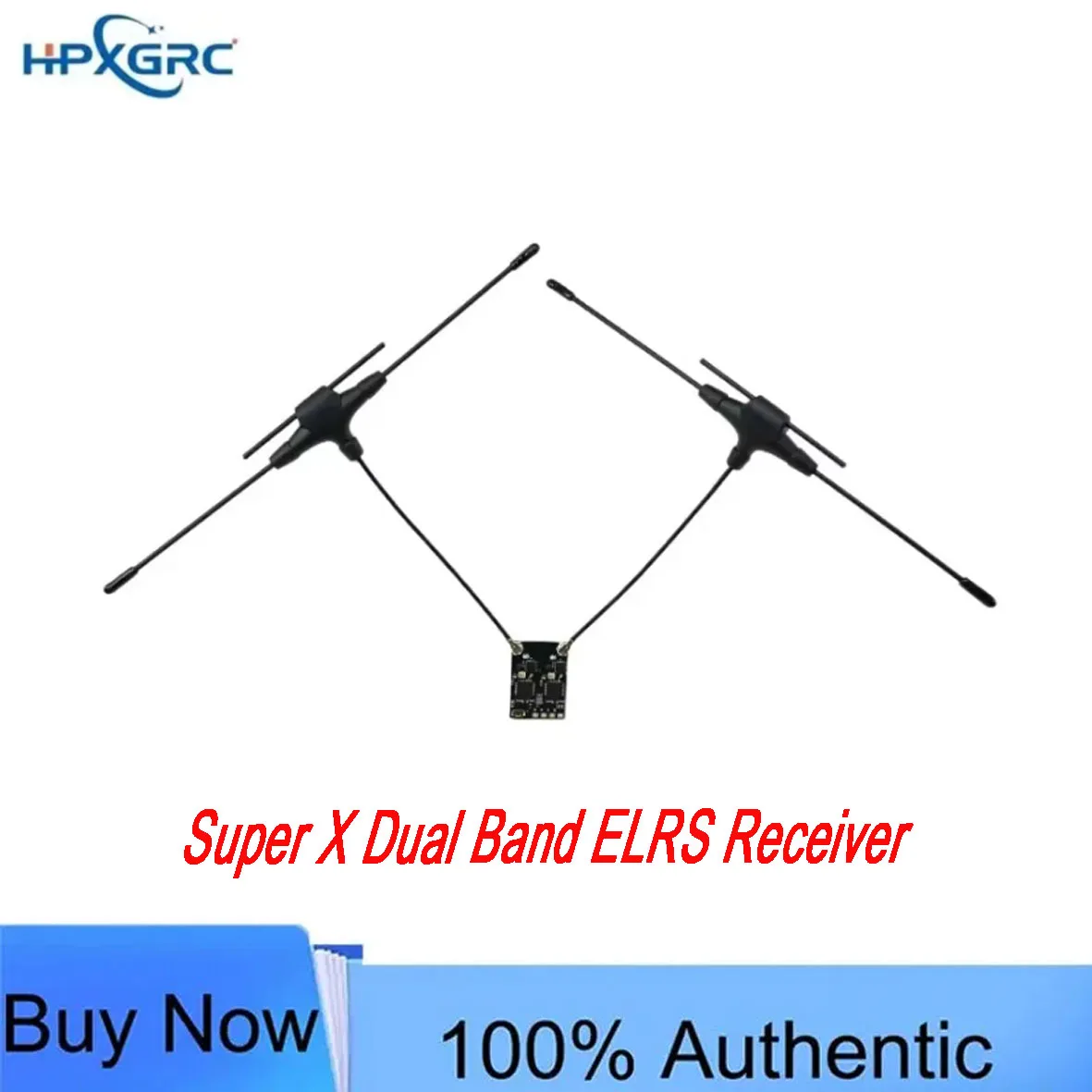 HPXGRC Super X Dual Band ELRS Receiver， 2.4G+915M with LR1121 Chip， for RC FPV Racing Drone Long Range， Betaflight Compatible