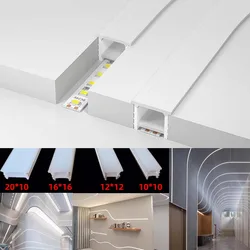 5m 10m Flexible Recessed LED Silicone Tube Light Channel Holder Waterproof Cuttable Easy Install Indoor Decor DIY Special-shaped