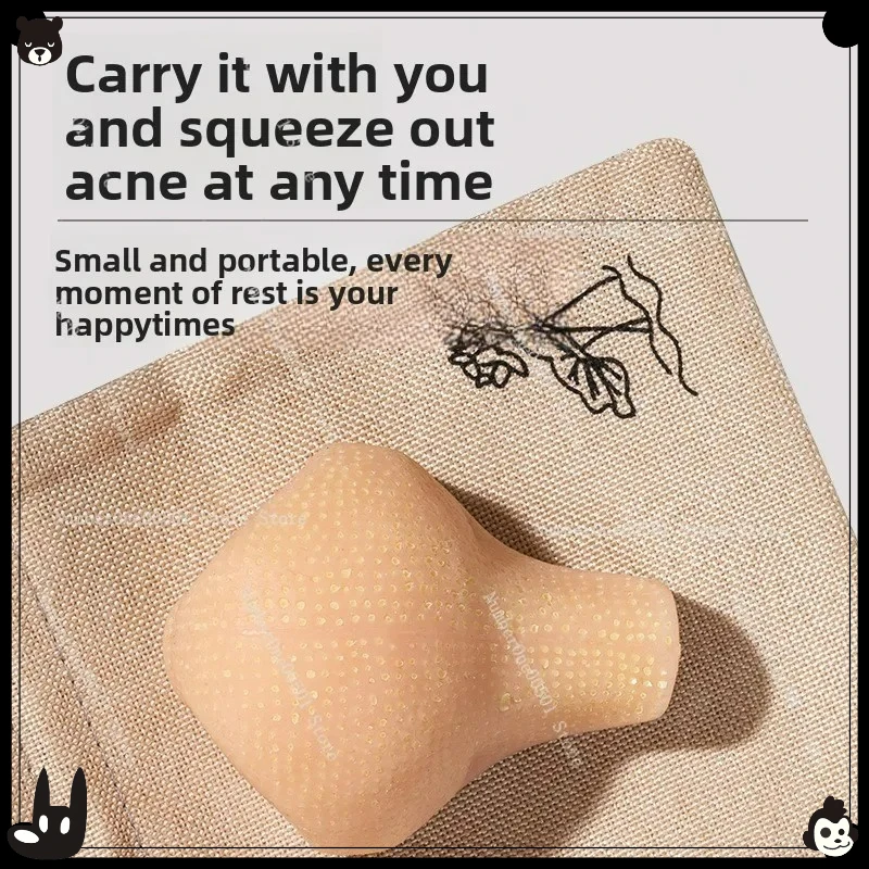 Decompression artifact strawberry nose clip acne simulation acne squeeze decompression toy blackhead cleaning model  toy model