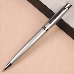 High-grade Metal Ballpoint Pen G2 Refill with Rotating Tip Best Mb Gel Pens 0.7mm Silver School Supplies Stationery Writing