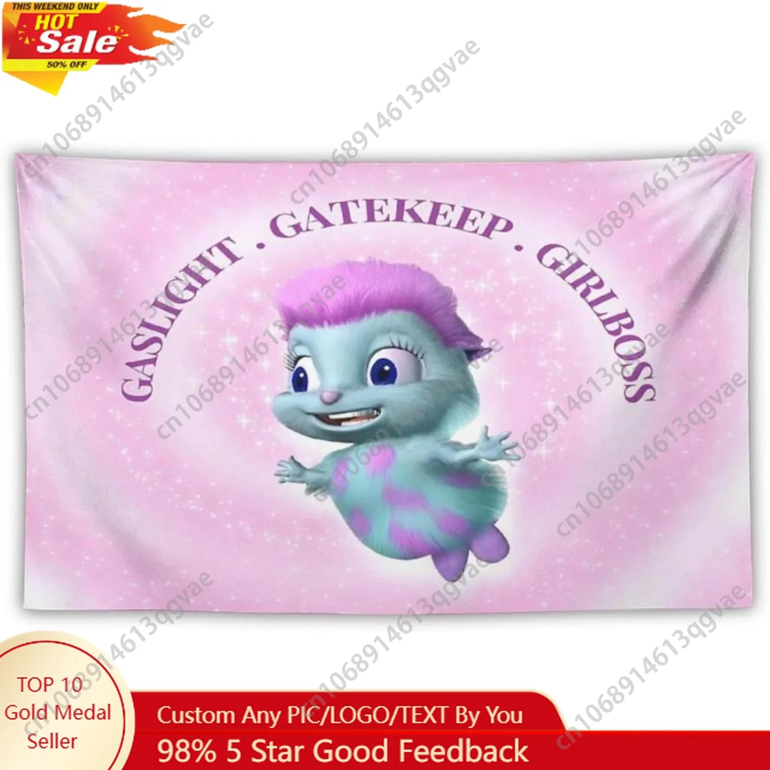 

Pink Funny Banner Tapestry Meme Tapestry for Bedroom Wall Hanging Decor Flag Banner Indoor Outdoor Poster Custom Decoration