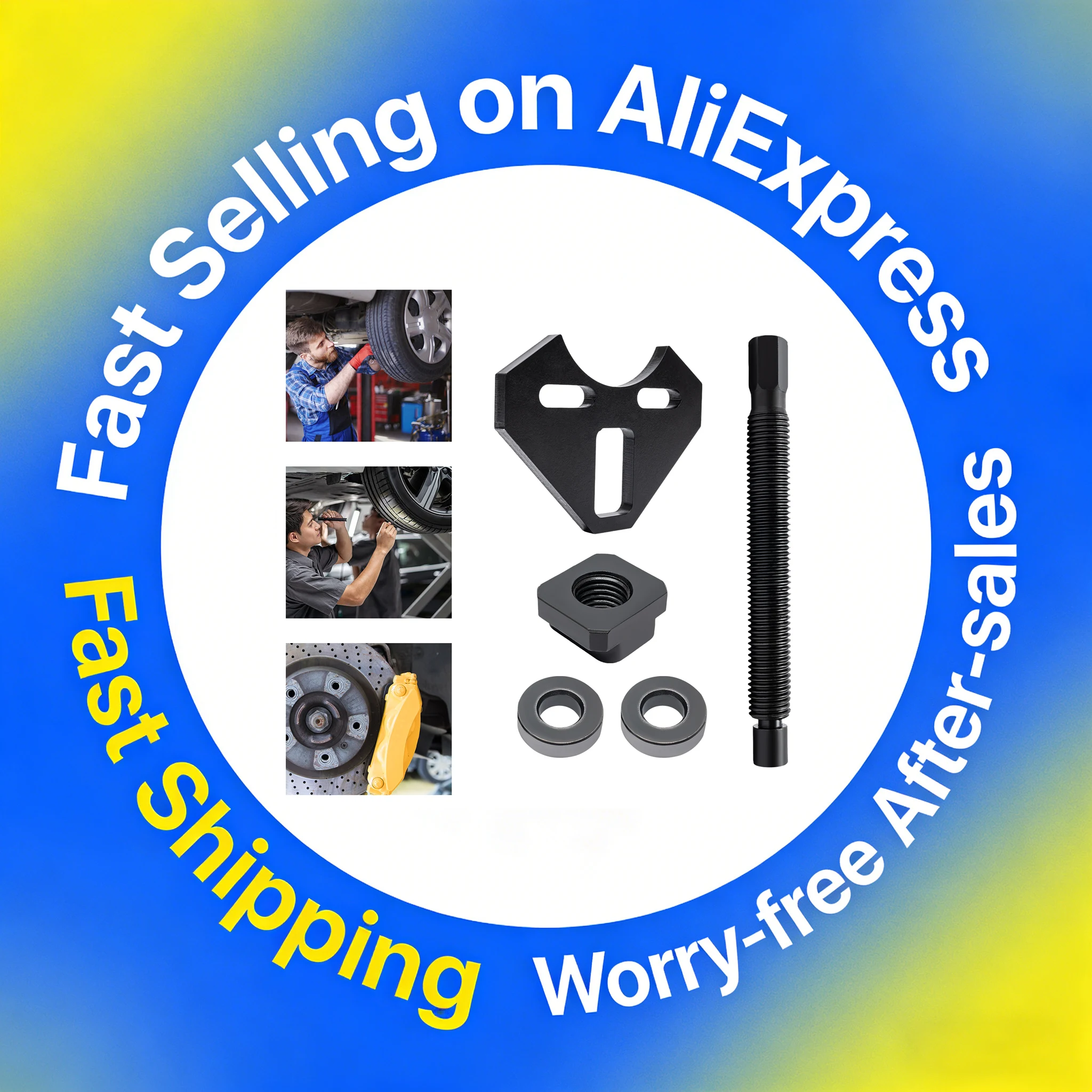 

Hub Remover Tool for 5/6/8 Lug Wheels Car and Truck Hub Assembly Puller Repair Kit Heavy-Duty Iron Construction Model 40100