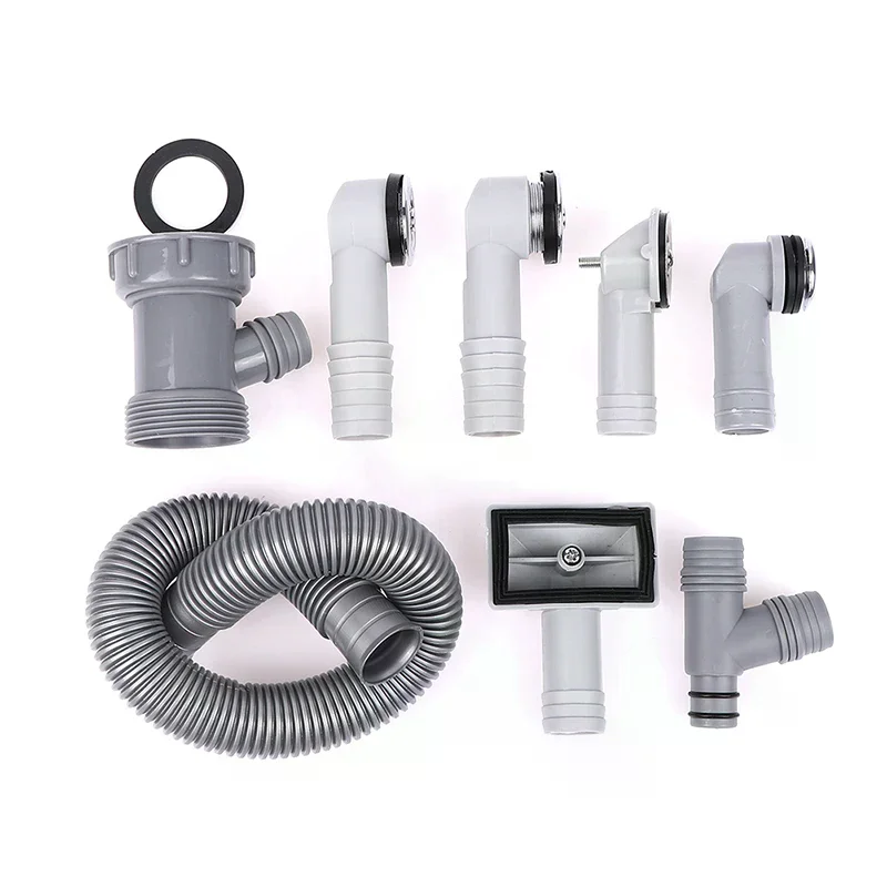 【New】Kitchen Basin Overflow Hole Drainage Water Pipe Three Head Sink Connector
