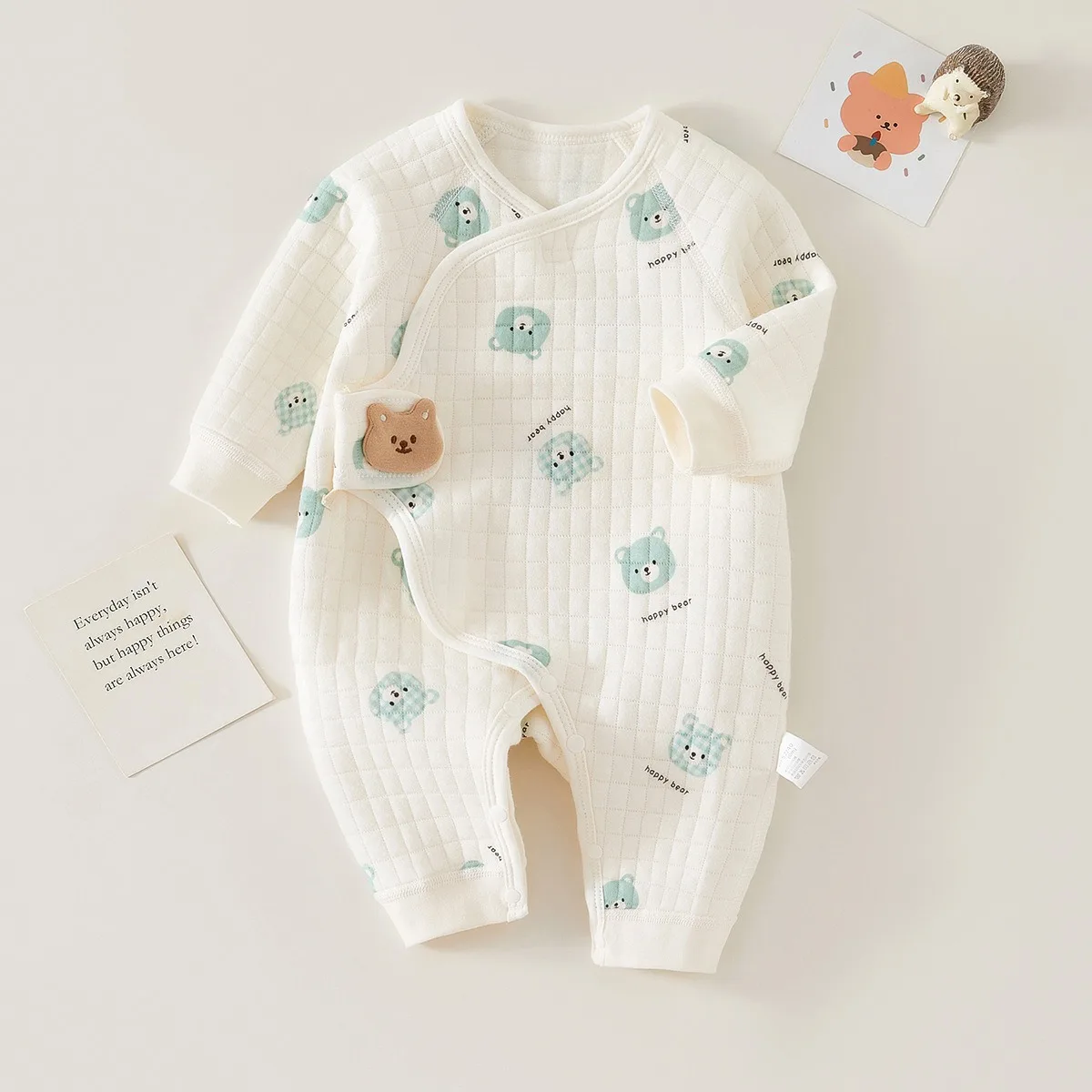 Ircomll Spring Autumn Unisex Baby Rompers 100% Cotton Newborn Boy Girl Jumpsuit Infant Baby Onesies Cartoon Bear Babies Clothe