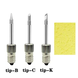 2Pcs/Set E10 Interface Soldering Iron Tips Welding Tips USB Soldering Tip Set B C K Type Welding Head Soldering Tips For Tool