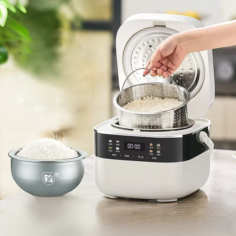 3L Cooking Rice in Rice Cooker Electric Multifunction Automatic Low Carb Cookware Set Korea Small Stainless Smart Rice Cooker