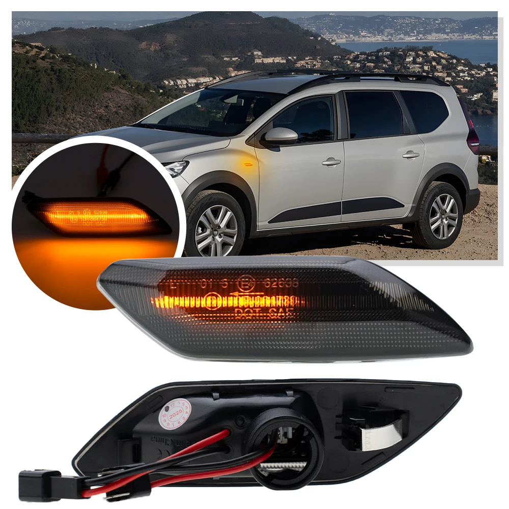 

For 2021+Dacia Sandero Stepway MK3 Jogger Logan Renault Taliant LED dynamic Turn Signal Lights Indicator side marker Lamp