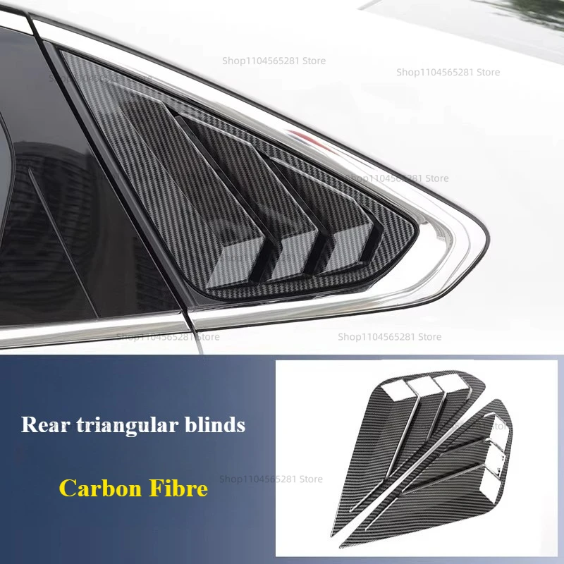 Fit For Geely Preface 2022-2025 Rear Window Side Vent Shutter Louver Cover Trim Car Accessories