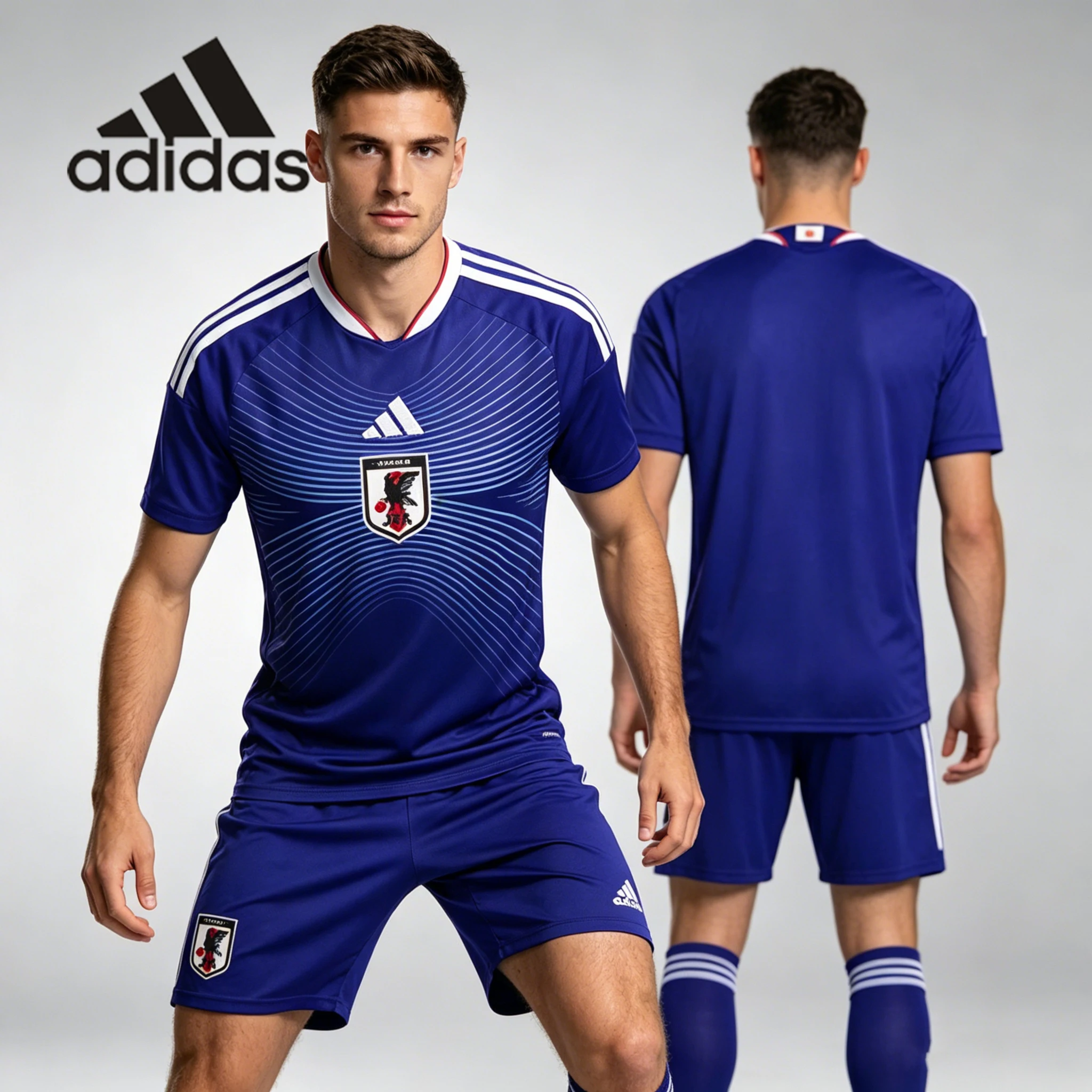 26 nat jerseyAdidas 2026 World Cup Japan National Team Home Fan Version Quick-Dry Short Sleeve Football Jersey Unisex KD3345