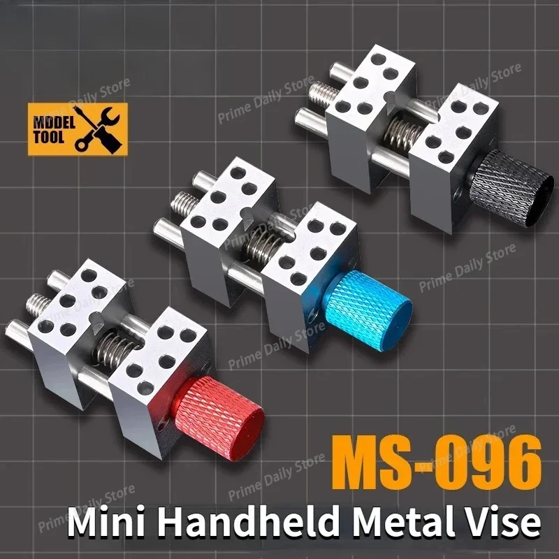 Hand‑Held Metal Mini Model Vise For MS096, High‑Precision Clamping Tool for Hobby Figure & model Making