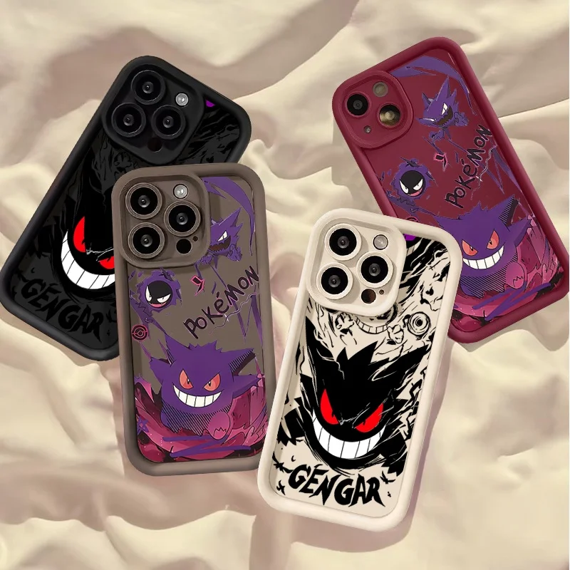 Etui na telefon Super Gengar do iPhone 16 15 14 13 12 11 Pro Max Plus XS MAX XR 16E Miękki silikonowy matowy pokrowiec