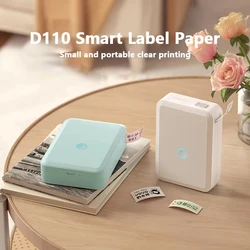 Niimbot D110 Mini Portable Thermal Self-adhesive Stickers Labels Printer Wireless Bluetooth Labeling Machine Handheld Printer