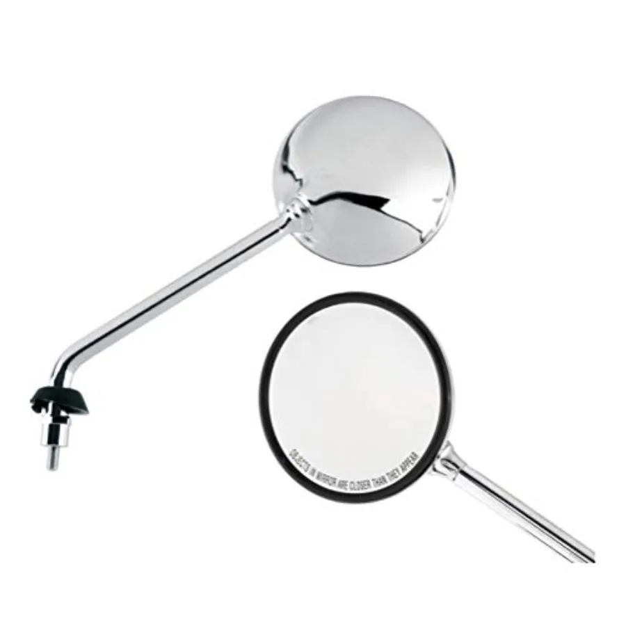 

Genuine Vespa OEM Left Side Mirror - Chrome Finish - for 2009-2018 GTS Models - Convex Lens for Enhanced Visibility