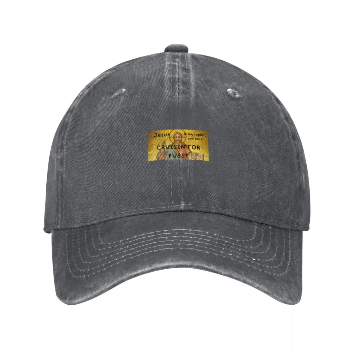 

Jesus is my copilot and we're cruisin' for pVssy Baseball Cap Sun Hat For Children New In The Hat For Girls Men's