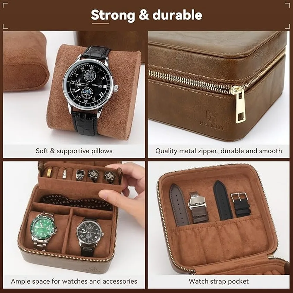 Travel Watch Case Travel Jewelry Case Combining Stylish Appeal With Practical Watch Storage Solution