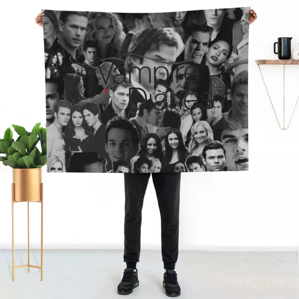 Vamp collage Throw Blanket Soft Plush Plaid Winter beds Blankets For Sofas Designers funny gift for winter Blankets