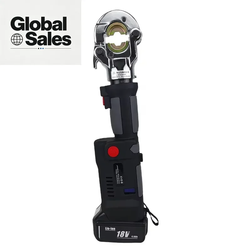 LS-300 Hydraulic Battery Powered Professional Electric Cable Crimper 60KN Press Force 300mm Capacity Cu AL