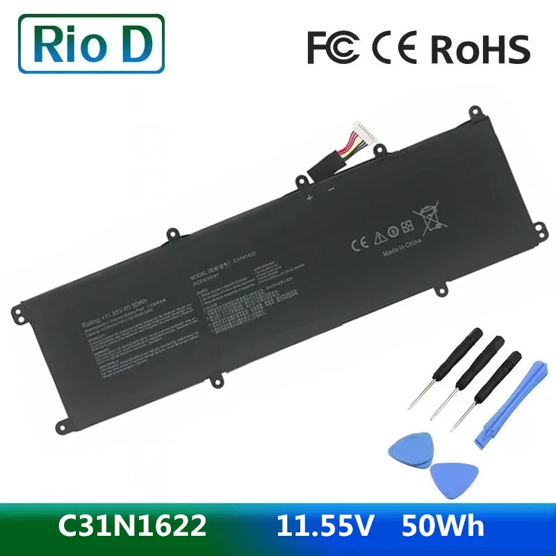 New C31N1622 11.55V 50WH Laptop Battery for ASUS UX3430UA UX430UA UX530UQ UX530UX UX430UN