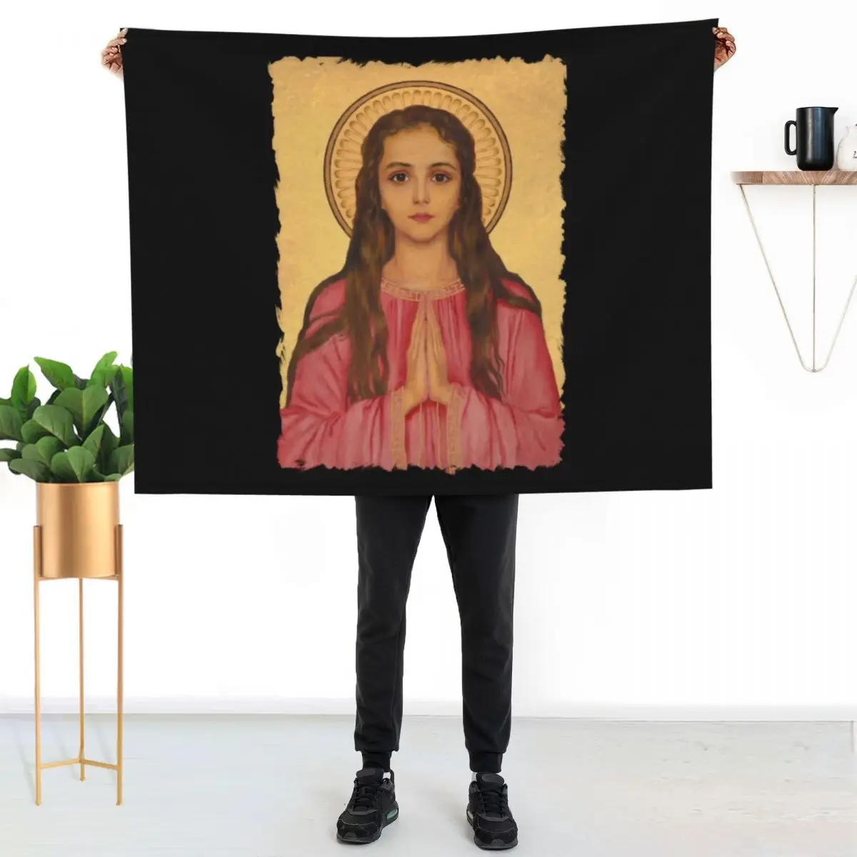 Saint Philomena of Rome Throw Blanket Sofa Throw Loose cosplay anime wednesday For Sofa Thin Quilt Blankets