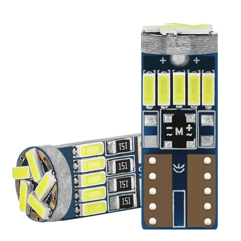 

4/10X Canbus Led W5W T10 Car Led Signal Lamp 501 194 Bulbs 4014 15SMD Clearance Lights Reading Lights Interior lights 6000K 12V