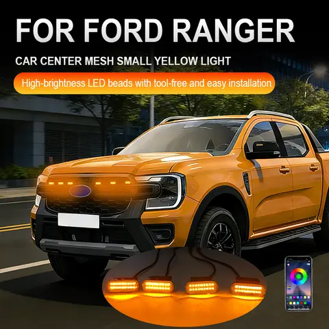 FOR FORD RANGER Accessories LED Front Grille Light Car Daytime Running Light Wheel Eyebrow Lamp For Pickup Offroad 12V