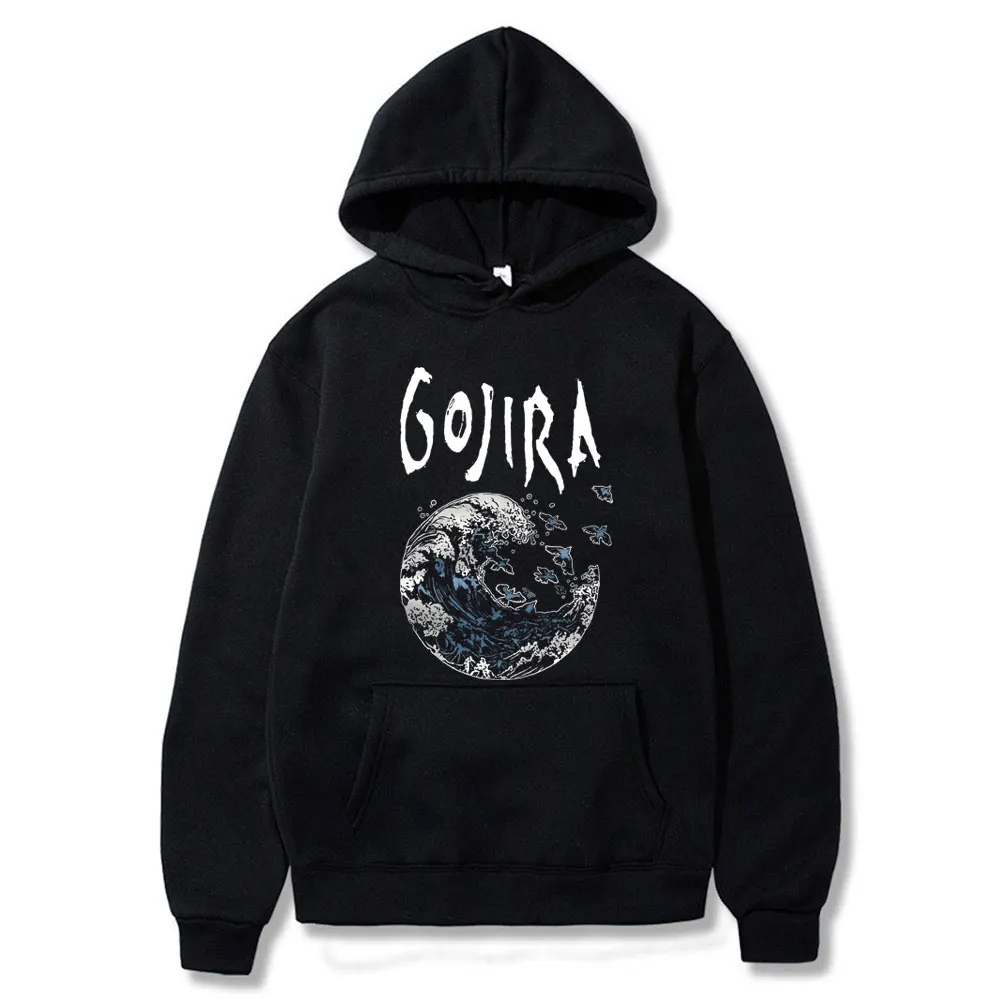 

Rock Band Gojira From Mars To Sirius Flying Whales Graphic Hoodie Men Women Vintage Gothic Tracksuit Music Metal Merch Hoodies