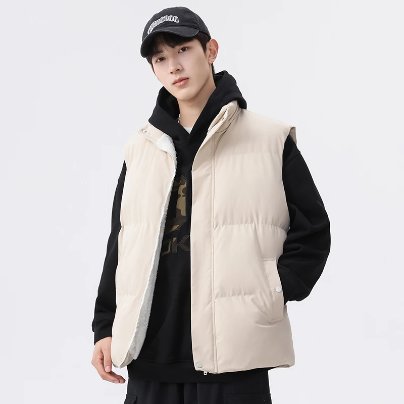 

Зима-Осень для влюбленных, теплый пуховый жилет, повседневный воротник с завязками, ветрозащитный, теплый, избранной ткани, мягкая, удобная версия, тонкий пуховый жилет