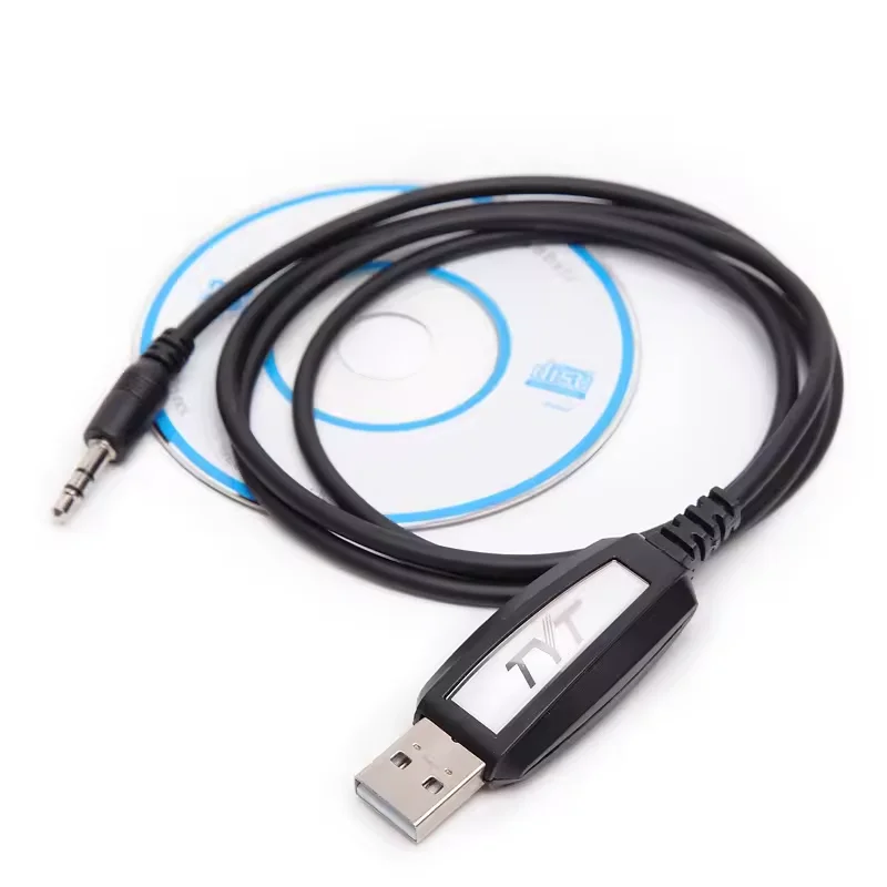 TYT-9000 USB-кабель для программирования, 1-контактный, 3,5 мм, с программным обеспечением для компакт-дисков для мобильного радио TYT TH-9000 TH-9000D, автомобильная рация