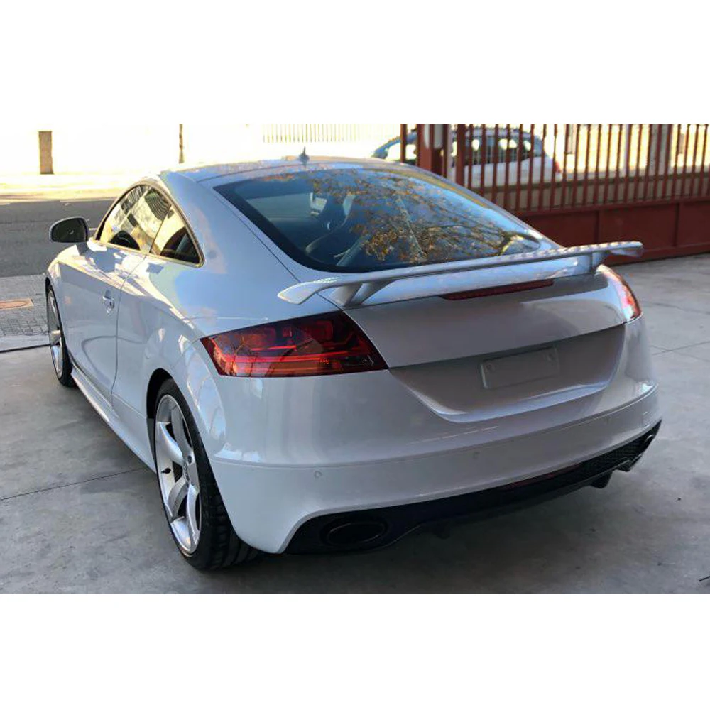 Carbon Fiber / FRP Rear Trunk Boot Double-Deck Spoiler Wing Lip for Audi TT MK2 8J TTS Coupe Convertible A5 A6 A7