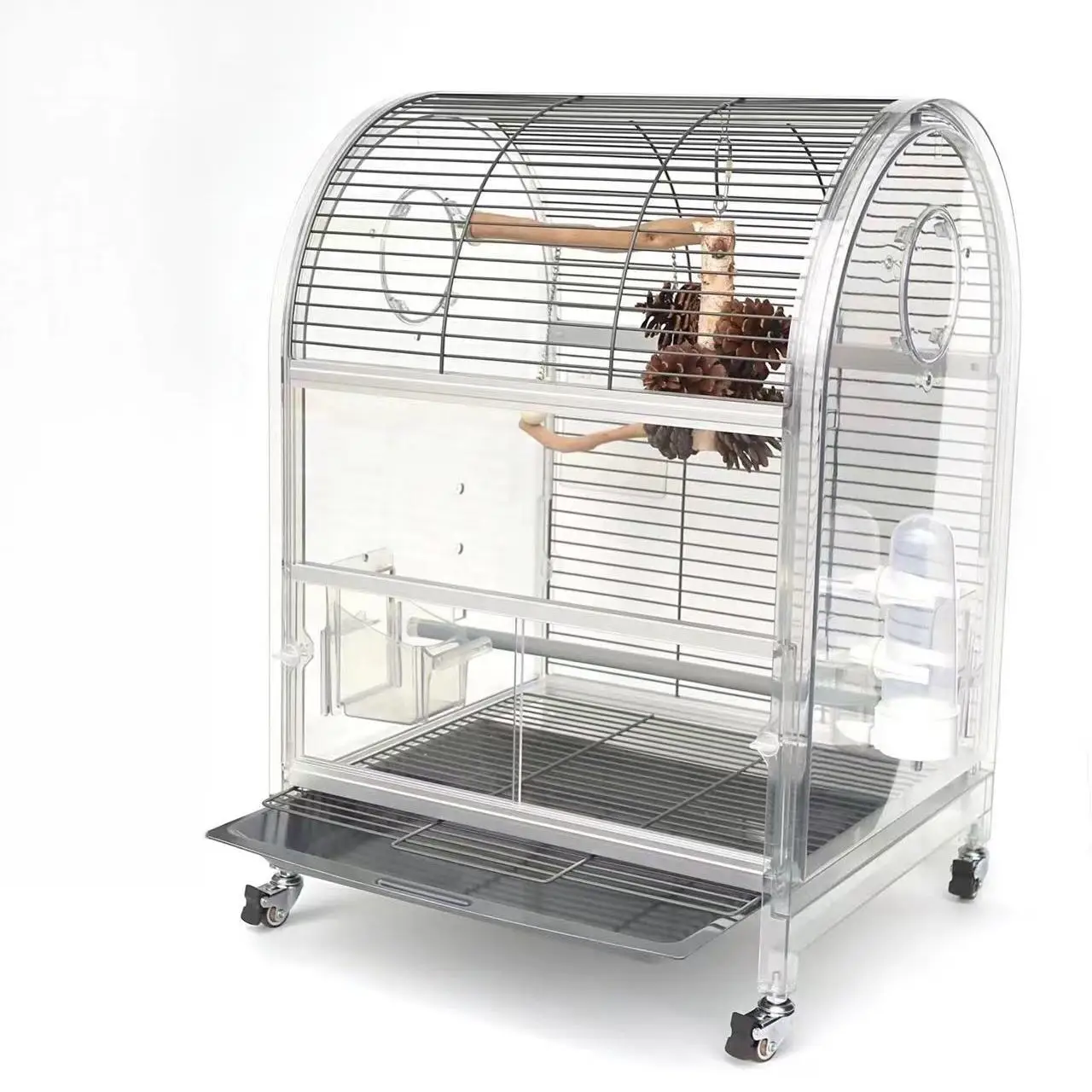 New to Outdoor Parrot Cage Large Space New Villa Birdcage Birdcage High Ornamental for Observation of Bird Activity