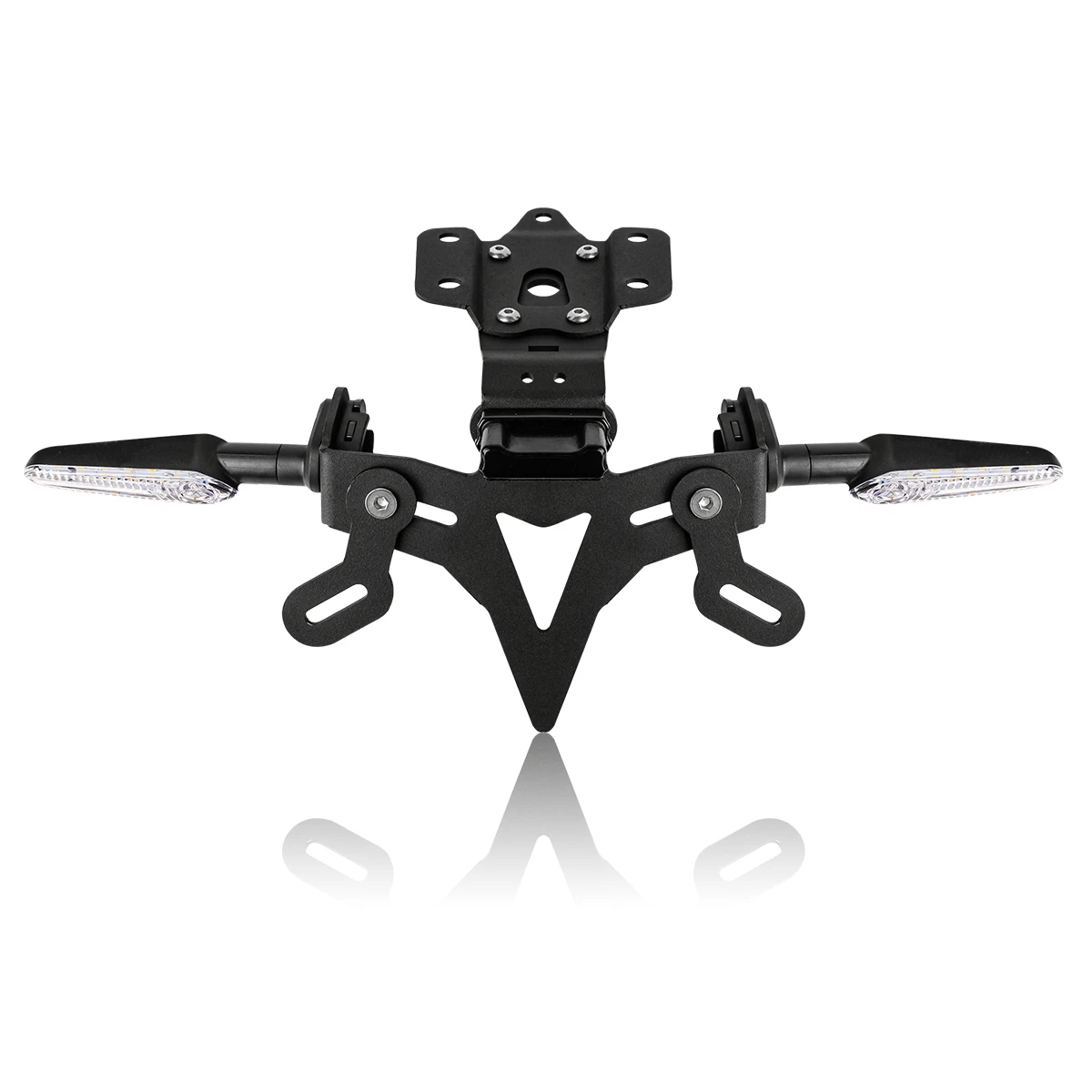 لياماها MT-07/FZ-07 2013-2023 دراجة نارية لوحة ترخيص حامل الحاجز مزيل تسجيل قوس مع LED MT07 MT 07 2018 #5