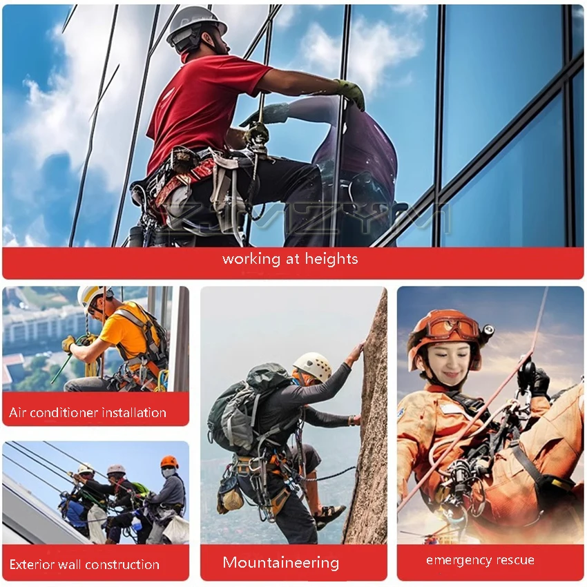 مكافحة الذعر التحكم اليدوي معدات التسلق والنسب في الهواء الطلق عملية الارتفاعات العالية جهاز نزول #4