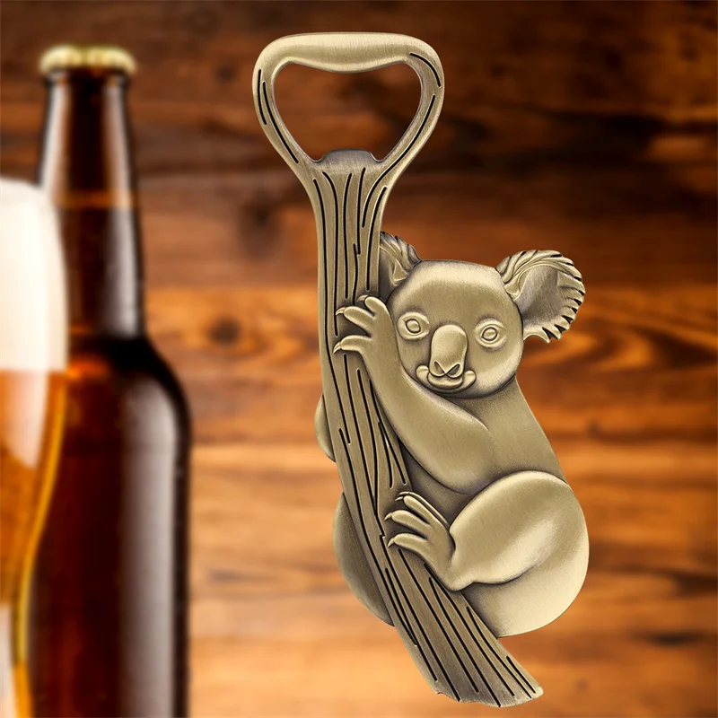 Kreativer Koala-Flaschenöffner im Vintage-Stil aus Metall für Bar, Küche, Hochzeit, Party-Dekoration, Geschenk für Bierliebhaber – Detail 2