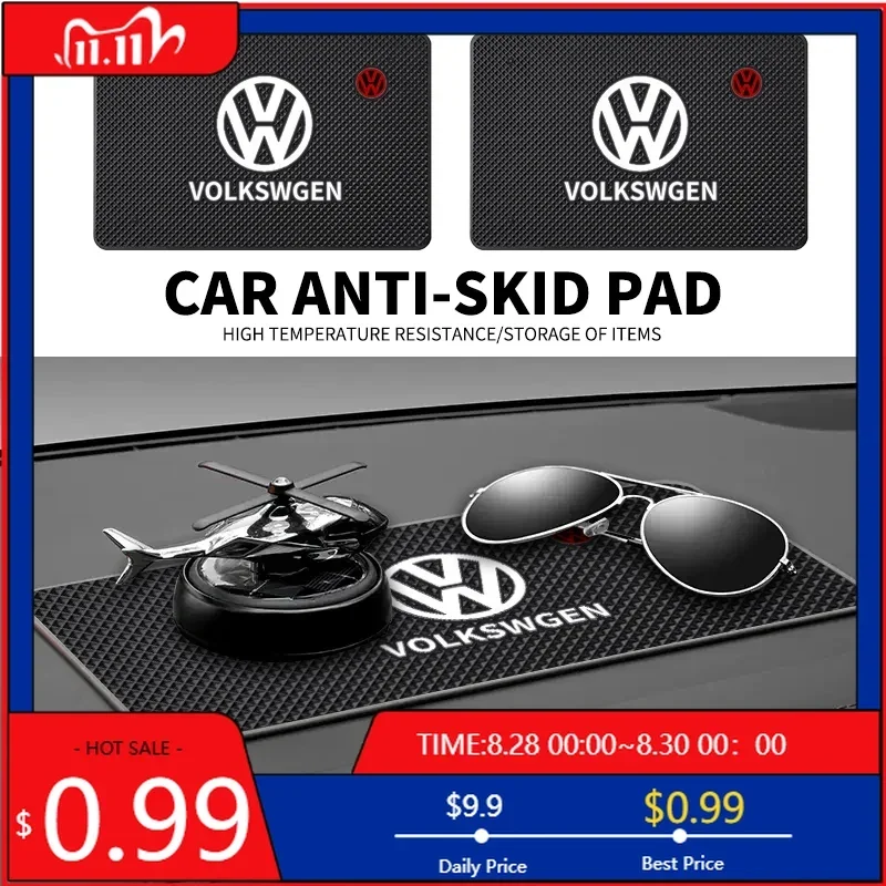 

Новый противоскользящий силиконовый коврик-держатель для телефона на приборную панель автомобиля VW Golf GTI 2026 из ПВХ для Volkswagen