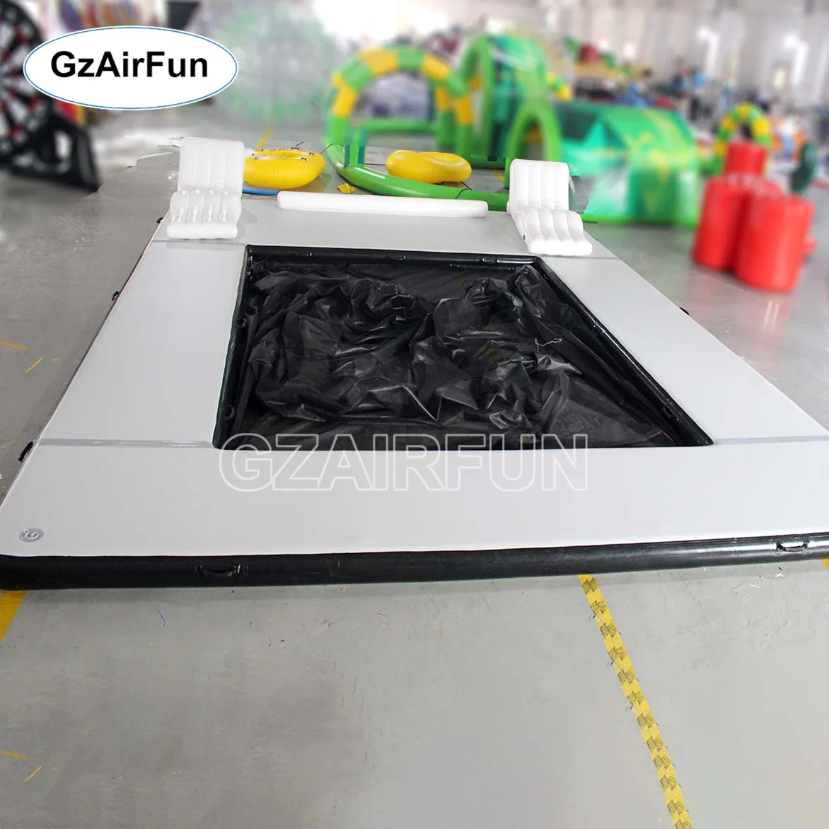 High Quality Outdoor Water Leisure Platform Yacht Inflatable Swimming Pool With Sofa Lounge Chairs Suitable For Event Parties